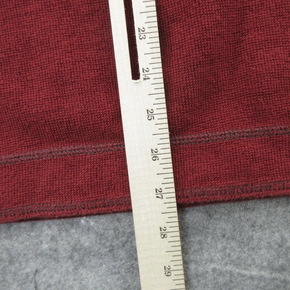 Tommy Bahama Jeans Sweater Mens Medium Red Quarter Zip Pullover 124-TD2786 - Picture 10 of 12